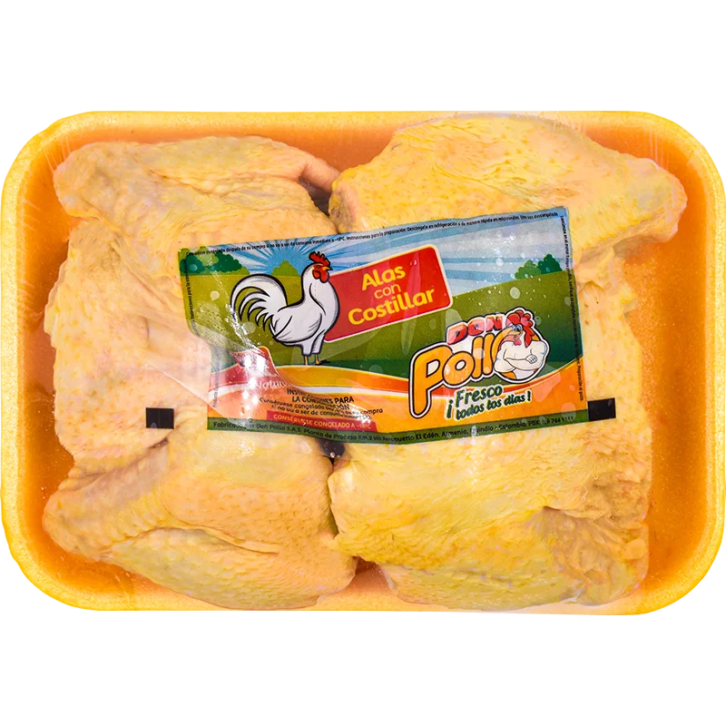 Bandeja Alas con Costillar Campesinas